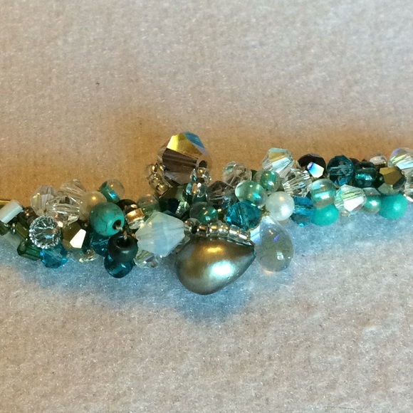 FINAL SALE PRICE CL Designs Crochet Lavish Embellishments Bracelet - Picture 2 of 5